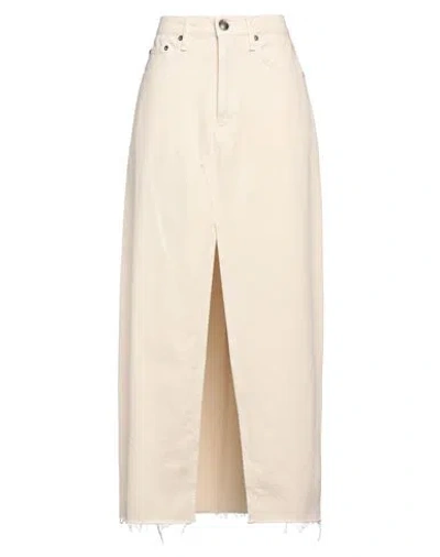 RAG & BONE RAG & BONE WOMAN DENIM SKIRT IVORY SIZE 32 COTTON