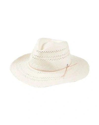Rag & Bone Woman Hat Ivory Size L Paper Yarn In White