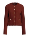 Rag & Bone Woman Jacket Brown Size 10 Virgin Wool In Brown