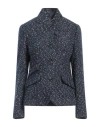 Rag & Bone Woman Jacket Midnight Blue Size 10 Wool, Polyester, Acrylic, Nylon In Blue
