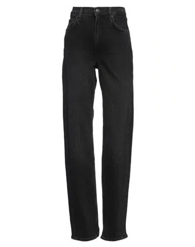 Rag & Bone Woman Jeans Black Size 30 Cotton, Elastane
