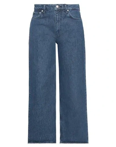 Rag & Bone Woman Jeans Blue Size 23 Organic Cotton, Post-consumer Recycled Cotton