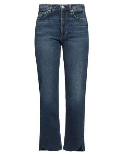 Rag & Bone Woman Jeans Blue Size 28 Cotton, Elastane