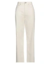 Rag & Bone Woman Jeans Ivory Size 30 Cotton, Lyocell In White