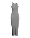 Rag & Bone Midikleid Aus Geripptem Pima-baumwoll-jersey Mit Stretch-anteil In Grey