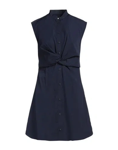 Rag & Bone Woman Mini Dress Midnight Blue Size 4 Cotton