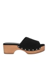 Rag & Bone Black Mara Clog Slides In Black