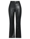 Rag & Bone Casey Coated High-rise Ankle Flare Jean In Black