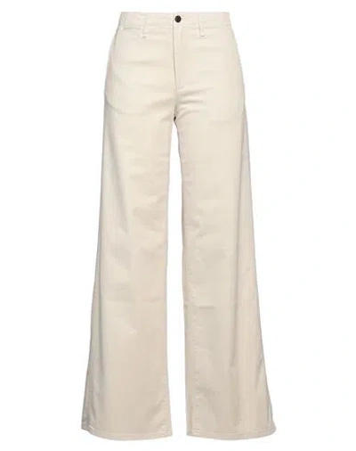 Rag & Bone Woman Pants Cream Size 2 Cotton, Elastane In White
