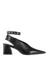 Rag & Bone Victory Leather Ankle-cuff Pumps In Black
