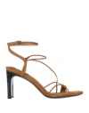 Rag & Bone Woman Sandals Camel Size 6 Leather In Beige