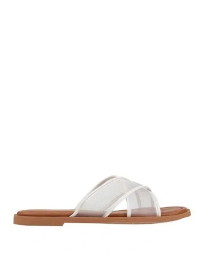 RAG & BONE RAG & BONE WOMAN SANDALS WHITE SIZE 8 TEXTILE FIBERS, POLYURETHANE