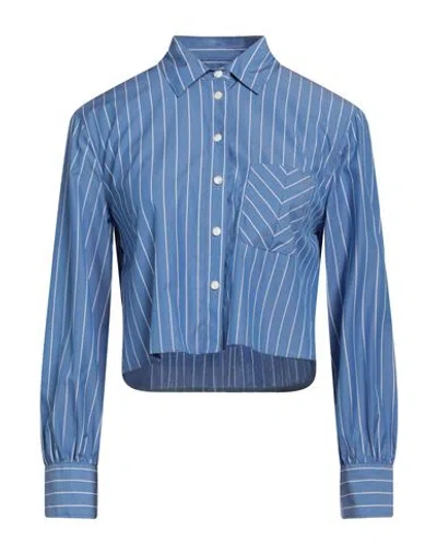 RAG & BONE RAG & BONE WOMAN SHIRT AZURE SIZE M COTTON
