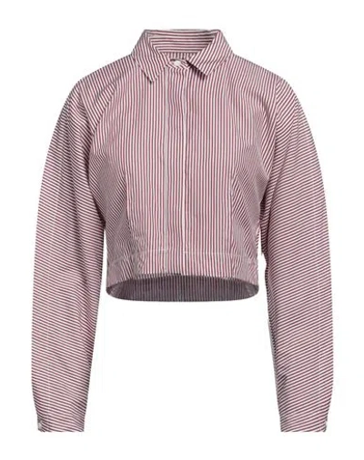 Rag & Bone Woman Shirt Burgundy Size L Cotton In Pink