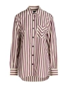Rag & Bone Maxine Stripe Cotton Shirt In Purple