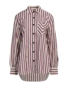 Rag & Bone Maxine Stripe Cotton Shirt In Purple