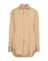 Rag & Bone Woman Shirt Sand Size L Cotton In Beige