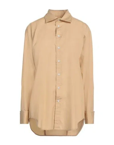 Rag & Bone Woman Shirt Sand Size L Cotton In Beige