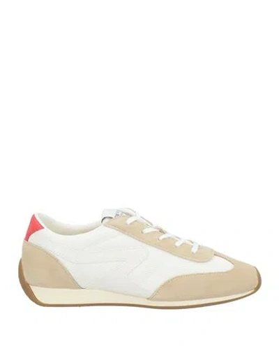RAG & BONE RAG & BONE WOMAN SNEAKERS BEIGE SIZE 6.5 LEATHER, TEXTILE FIBERS