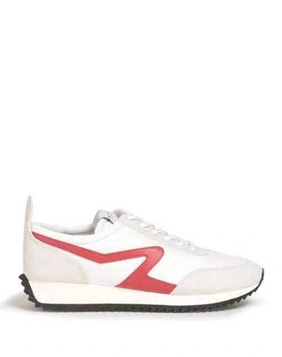 Rag & Bone Woman Sneakers Off White Size 10 Leather, Recycled Polyester