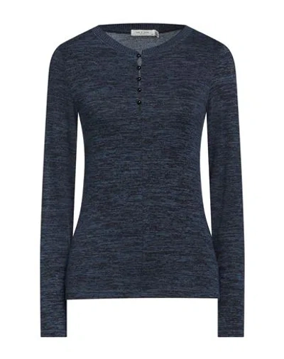 Rag & Bone Woman Sweater Midnight Blue Size L Rayon, Polyester, Elastane