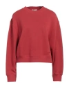 Rag & Bone Woman Sweatshirt Tomato Red Size M Cotton, Polyester, Elastane