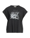 Rag & Bone Woman T-shirt Charcoal Size L Organic Cotton In Grey