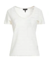 Rag & Bone Woman T-shirt Ivory Size M Polyester, Elastane In White