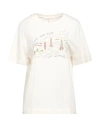 Rag & Bone Woman T-shirt Ivory Size L Pima Cotton In White