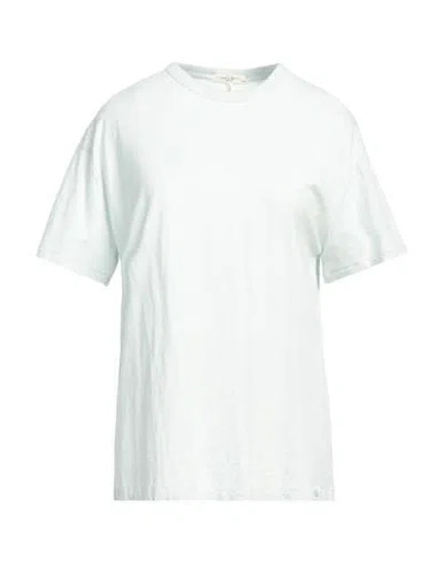 Rag & Bone Woman T-shirt Light Green Size L Organic Cotton