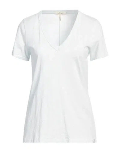 RAG & BONE RAG & BONE WOMAN T-SHIRT SKY BLUE SIZE L PIMA COTTON