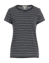 Rag & Bone The Striped Baby Tee In Grey
