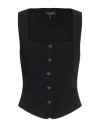 Rag & Bone Woman Tailored Vest Black Size 8 Triacetate, Polyester In Black