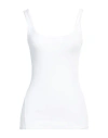 Rag & Bone Michal Linen Scoop Neck Muscle Tank In White