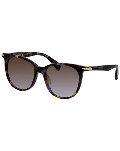 Rag & Bone Women's 1040 53mm Sunglasses In Purple