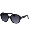 Rag & Bone Rnb 1063/s 807 53mm Womens Square Sunglasses In Black
