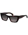 Rag & Bone Rnb 1068/s 086 53mm Womens Cat Eye Sunglasses In Brown