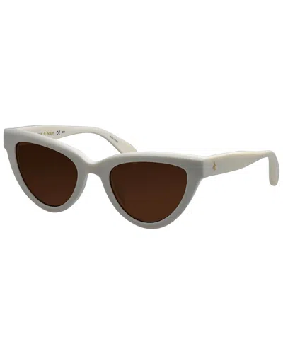 Rag & Bone Women's 1072 52mm Sunglasses In White