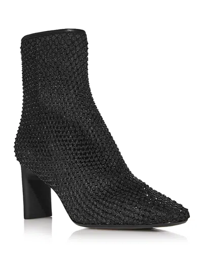 RAG & BONE RAG & BONE WOMEN'S AJA POINTED TOE DIAMANTE HIGH HEEL ANKLE BOOTS