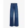 RAG & BONE RAG & BONE WOMENS ANNALISE LOGAN WIDE-LEG MID-RISE DENIM JEANS