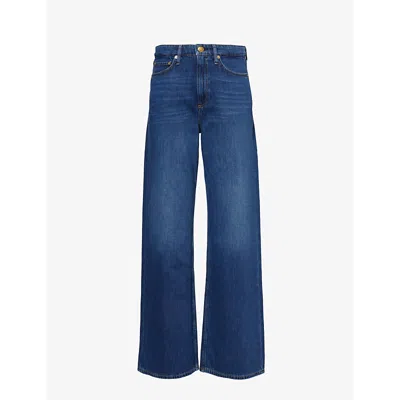 RAG & BONE WOMENS ANNALISE LOGAN WIDE-LEG MID-RISE DENIM JEANS