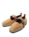 Rag & Bone Anteros Suede Mary Jane Espadrilles In Oak Brown Suede