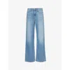 Rag & Bone Logan Wide-leg Mid-rise Jeans In Audrey