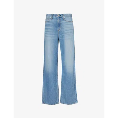 Rag & Bone Logan Wide-leg Mid-rise Jeans In Audrey