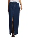 Rag & Bone Avery Denim Maxi Skirt In Navy