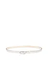 Rag & Bone Women's Baby Rounded Rebound Belt In Antique White
