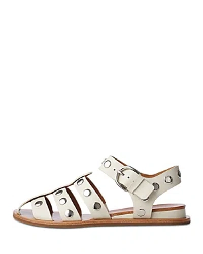 Rag & Bone Women's Beau Studded Fisherman Sandals In Antique White