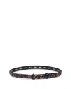 Rag & Bone Women's Cabochon Baby Boyfriend Belt In Black