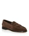 Rag & Bone Women's Carter Leather Loafers In Dark Espresso Suede