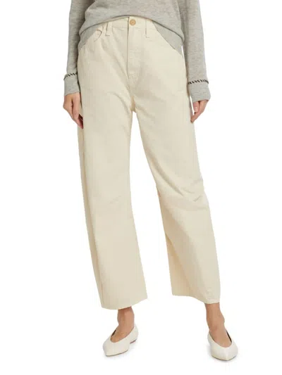 Rag & Bone Women's Charlie Cotton Barrel Pants In Ivory